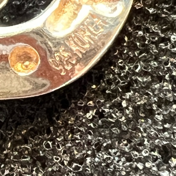 RLM STUDIO 925 black leather choker/four strands of tubular sterling silver - Picture 5 of 5